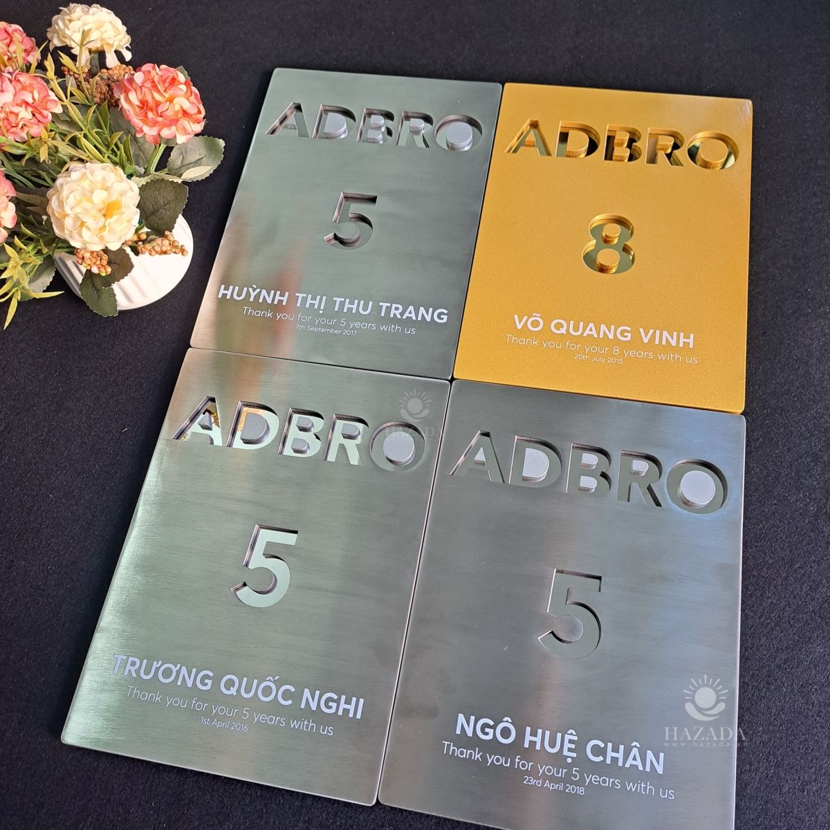 Bảng Vinh Danh Bạc Kỷ Niệm Chương Bạc