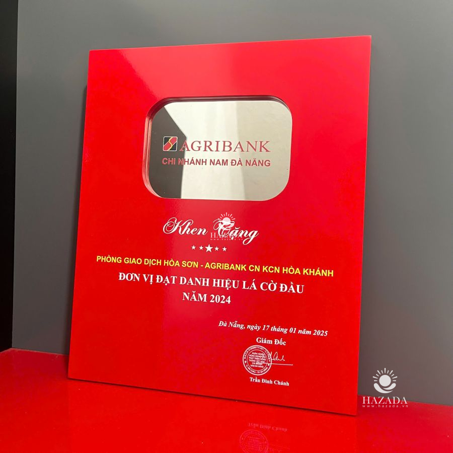 Bảng Khen Tặng Các Đơn Vị Lãnh Đạo & Cá Nhân Xuất Sắc Ngân Hàng Agribank