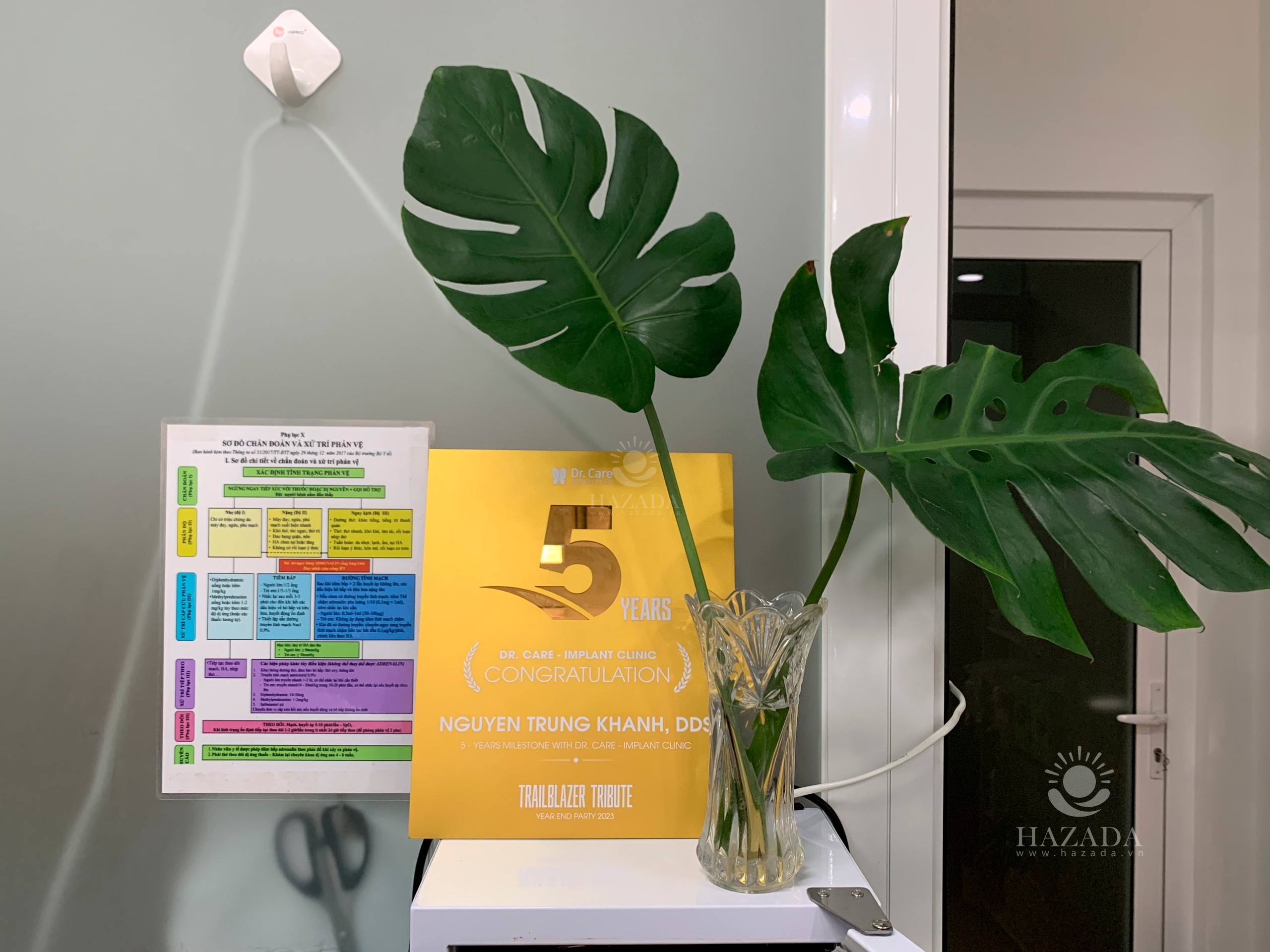 Bảng Vàng Kỷ Niệm 5 Years Nha Khoa DR. CARE